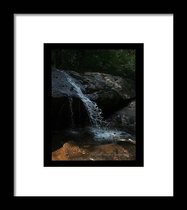 Waterfall Framed Print featuring the photograph 'Secret Serenbe Waterfall' by PJQandFriends Photography
