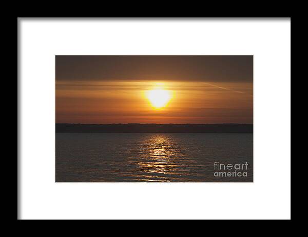 Seneca Lake Framed Print featuring the photograph Seneca Lake Sunrise by William Norton