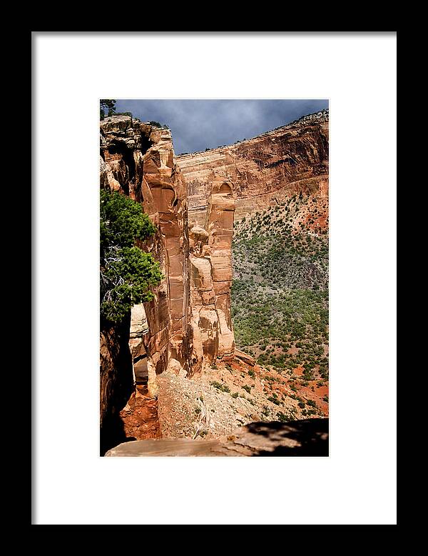 Colorado Framed Print featuring the photograph Sentinel Spire - Colorado National Monument by Ellen Heaverlo
