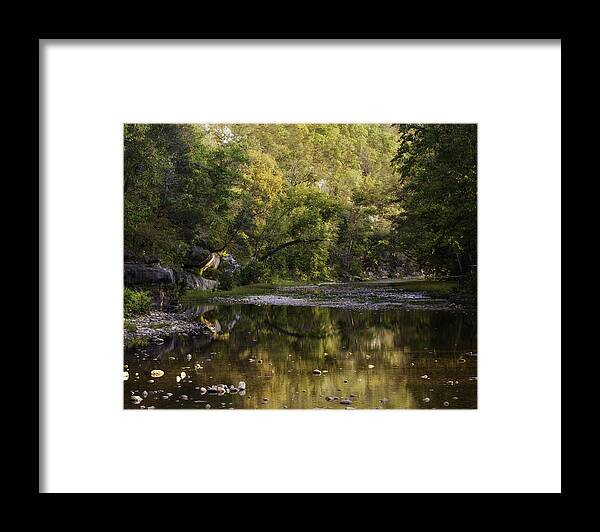 Ponca Access Framed Print featuring the photograph September Evening at the Ponca Access Buffalo National River by Michael Dougherty
