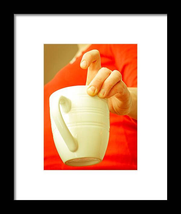 Beverage Framed Print featuring the photograph Serving coffee by Tom Gowanlock