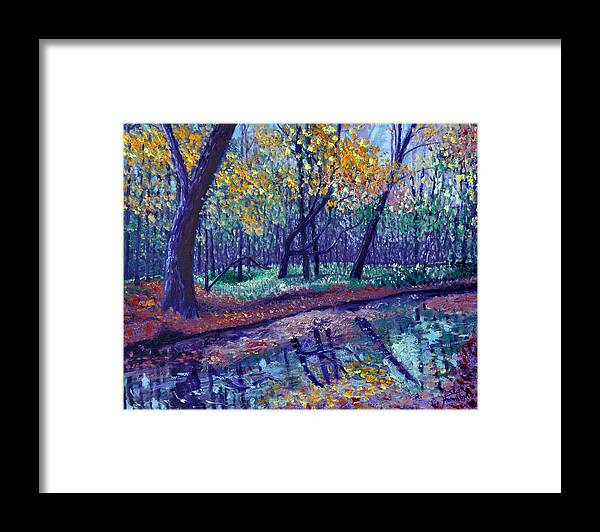 Creek Framed Print featuring the painting SEWP Creek by Stan Hamilton