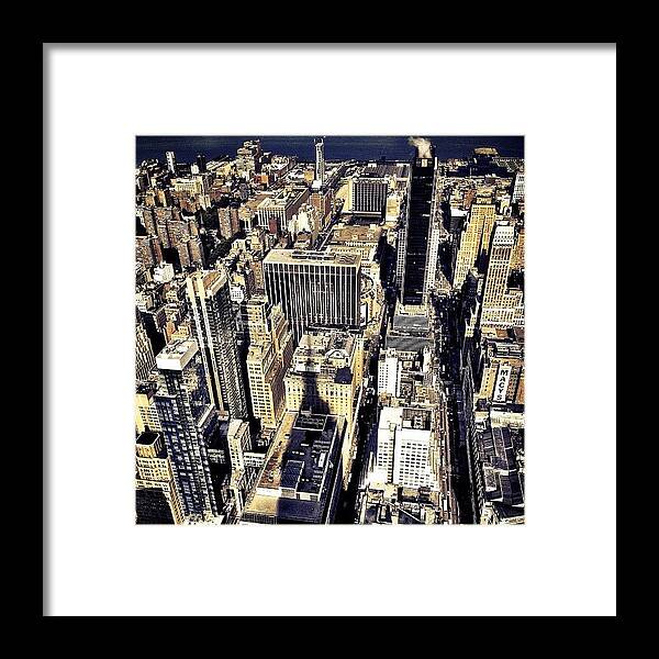 Nyc Framed Print featuring the photograph Shadow of the Empire State Building - New York City by Vivienne Gucwa