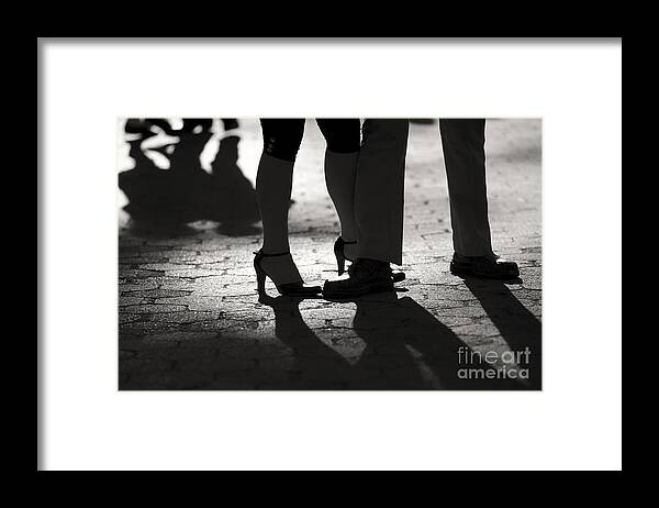 Tango Framed Print featuring the photograph Shadows of Tango by Leslie Leda