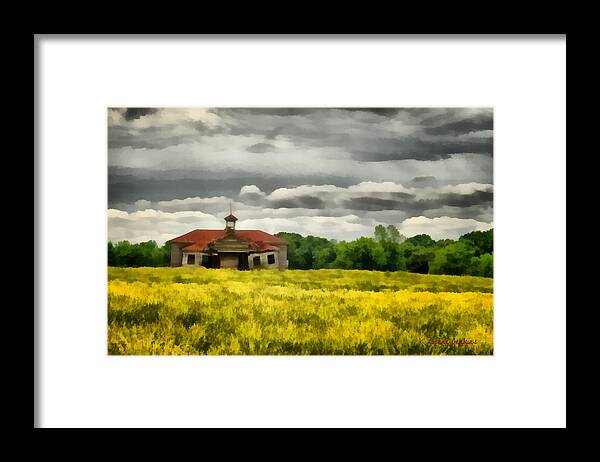 Shiloh School Framed Print featuring the painting Shiloh School by Lynne Jenkins