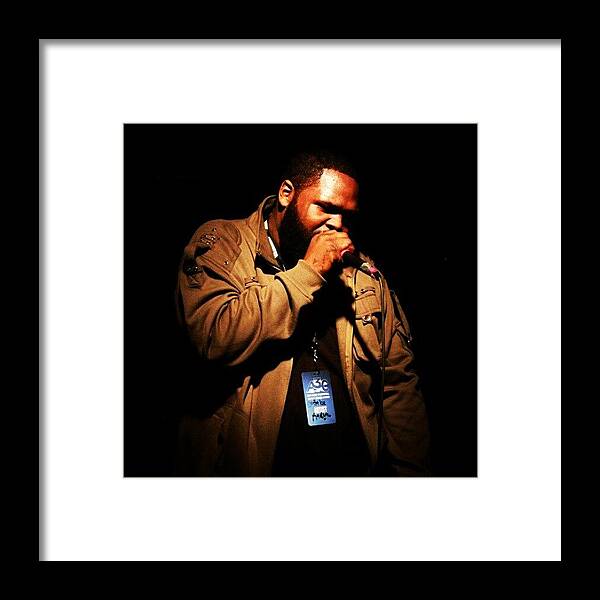 Indie Framed Print featuring the photograph Shooting At #a3c #music #rap #hiphop by Mike Dunn