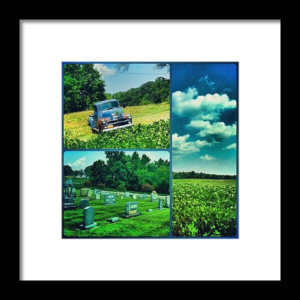 Summer Framed Print featuring the photograph #sights On #countryroad In by Lori Lynn Gager