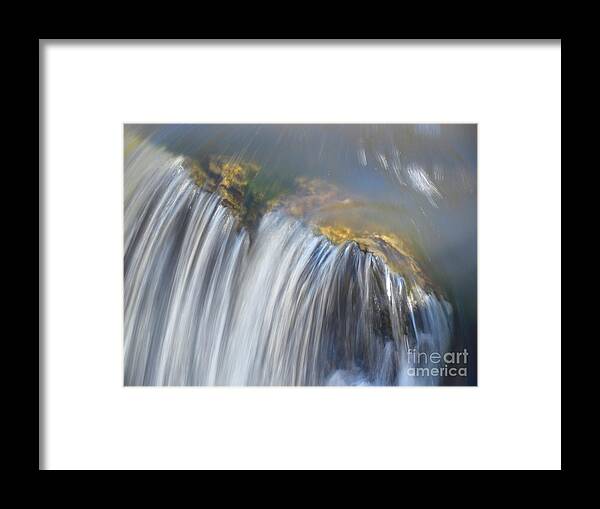 Water Framed Print featuring the photograph Silk water sheets by Rrrose Pix