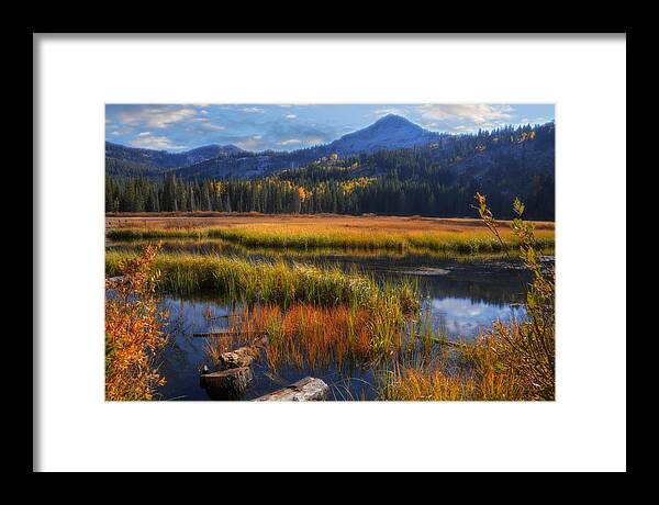 Wasatch Mountains Framed Print featuring the photograph Silver Lake in the Wasatch Mountains by Douglas Pulsipher