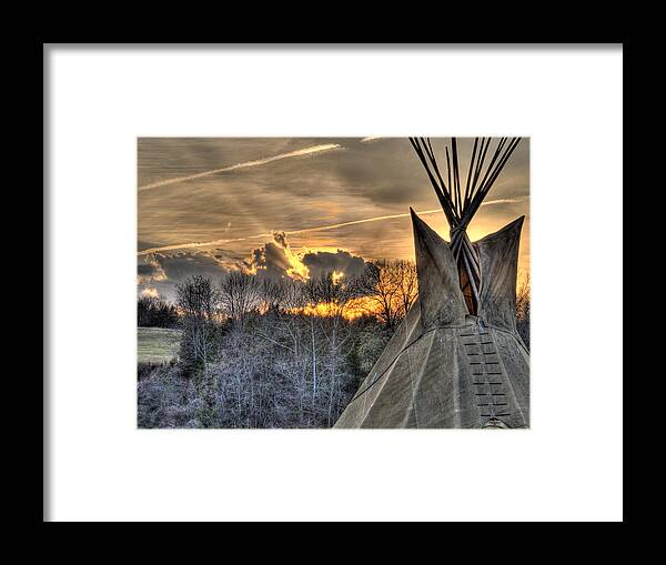 Tipi Framed Print featuring the photograph Silver Threads Among the Gold by William Fields