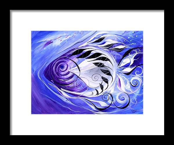 Fish Paintings Framed Print featuring the painting Singularis by J Vincent Scarpace