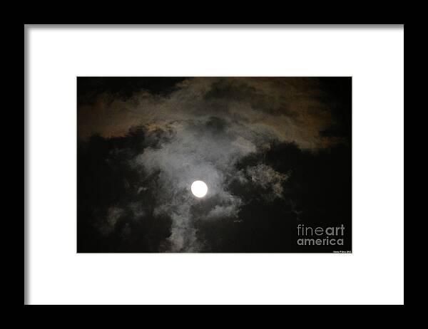 Sinister Skies Framed Print featuring the photograph Sinister Skies by Maria Urso