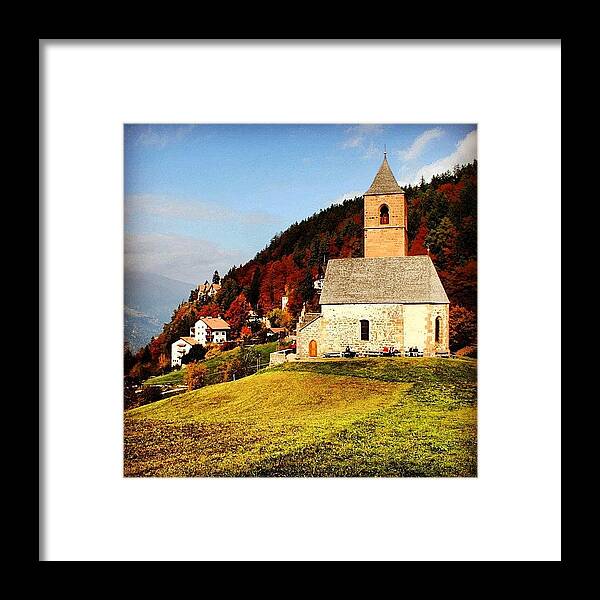 Mountain Framed Print featuring the photograph Siusi by Luisa Azzolini
