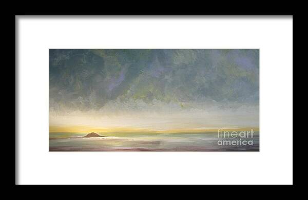 Skaket Beach Framed Print featuring the painting Skaket - Waiting on the Storm by Jacqui Hawk