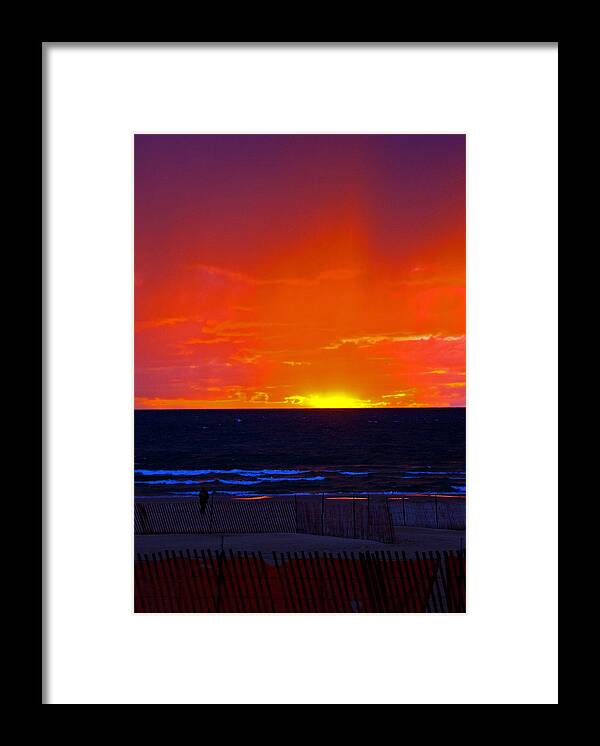 Sunset Framed Print featuring the photograph Sky Fire by Randall Cogle