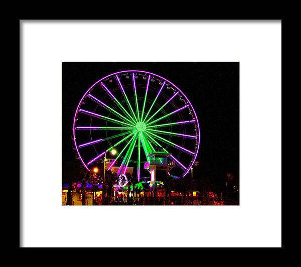 Sky Wheel Framed Print featuring the photograph Sky Wheel by Bill Barber