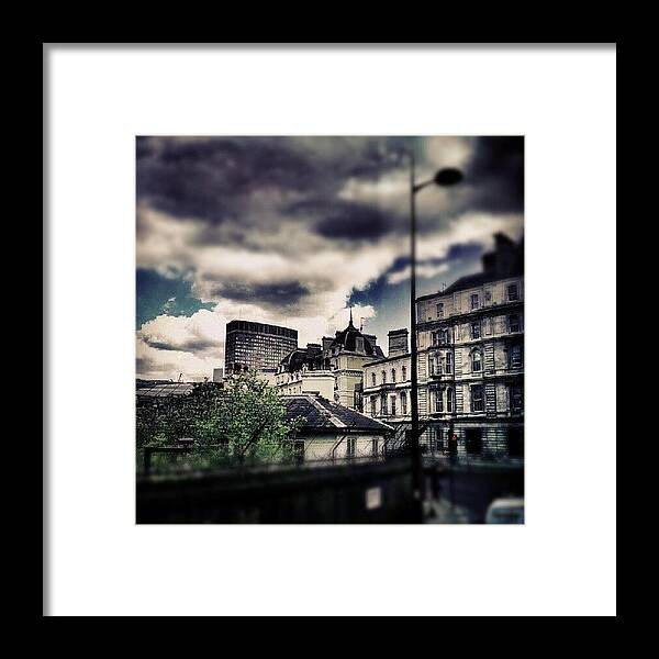 Android Framed Print featuring the photograph #skyline #architecture #sky #dark by K H  U  R  A  M