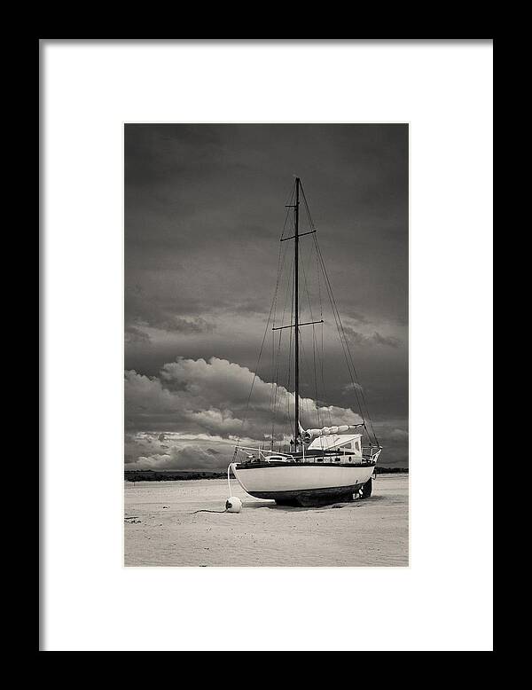 Basse-normandie Framed Print featuring the photograph Sleeping Boats by Maciej Markiewicz
