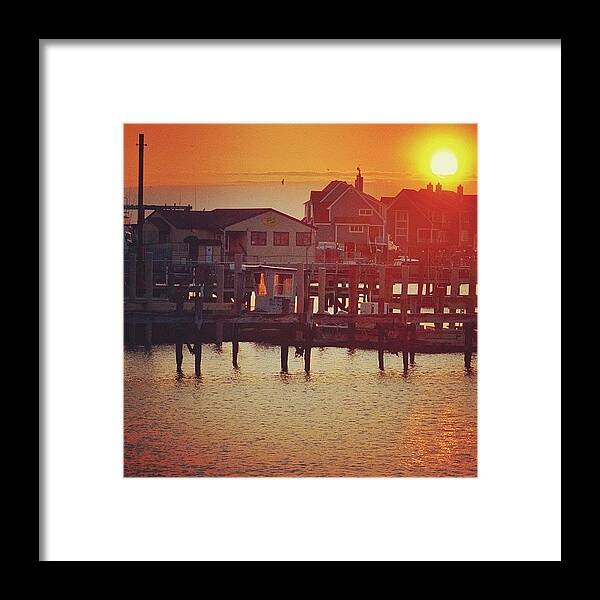 South Jersey Framed Print featuring the photograph Sleepy Fishing Town I Live In by Penni D'Aulerio