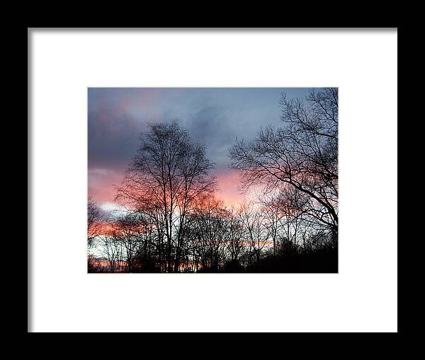 Smokey Framed Print featuring the photograph Smokey Fire In The Sky by Kim Galluzzo