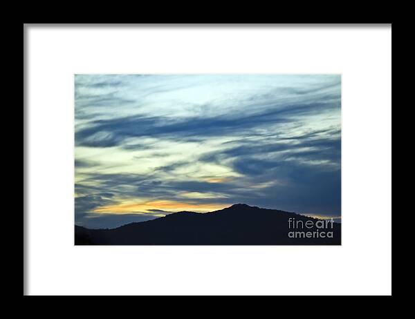 Mountains Framed Print featuring the photograph Smokey Skys by Brenda Giasson