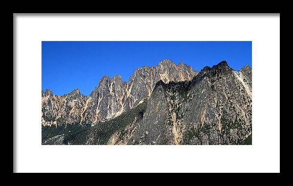 North Cascades National Park Framed Print featuring the photograph Snagtooth Ridge North Cascades National Park by Pierre Leclerc Photography