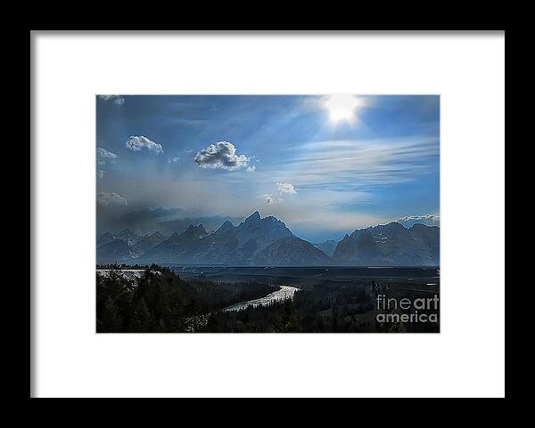 Snake River Overlook Framed Print featuring the photograph Snake River Overlook by Clare VanderVeen