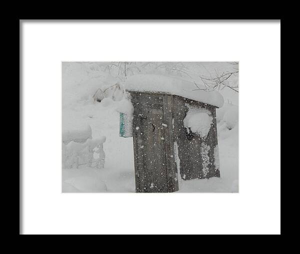 Snow Framed Print featuring the photograph Snow Storm In The Country by Kim Galluzzo