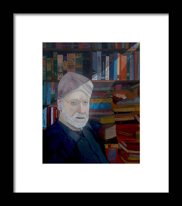 Books Framed Print featuring the painting So Little Time by Brent Harris