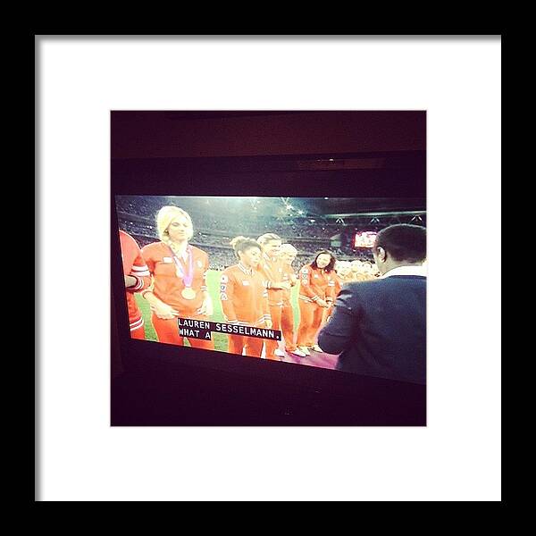 Canada Framed Print featuring the photograph So Proud #canada #soccer #olympics by Fashionsign Magazine