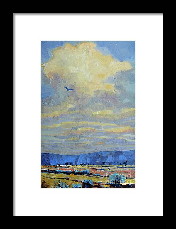 Eagle Framed Print featuring the painting Soaring by Donald Maier