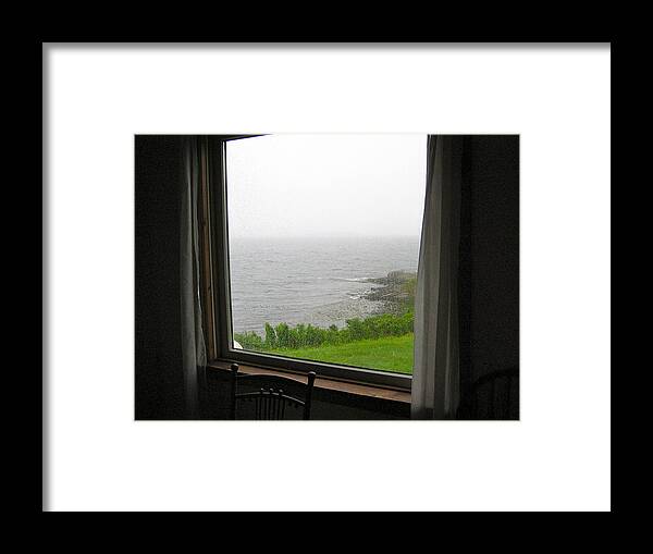 Maine Framed Print featuring the photograph Socked-In In September by Mary McAvoy