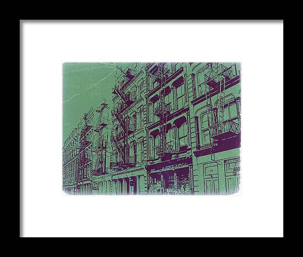 New York Framed Print featuring the photograph Soho New York by Naxart Studio