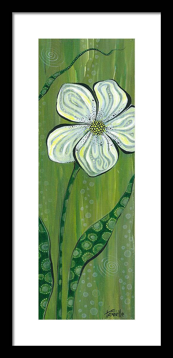 Floral Framed Print featuring the painting Soulful by Tanielle Childers