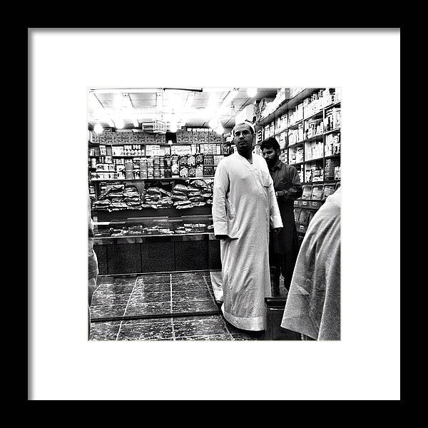  Framed Print featuring the photograph Souq Series: Shop Selling Coffee Beans by Nicola ام ابراهيم