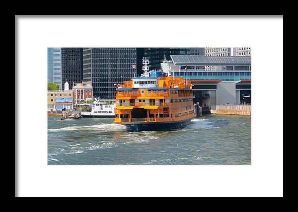 South Ferry Framed Print featuring the photograph South Ferry Water Ride2 by Terry Wallace
