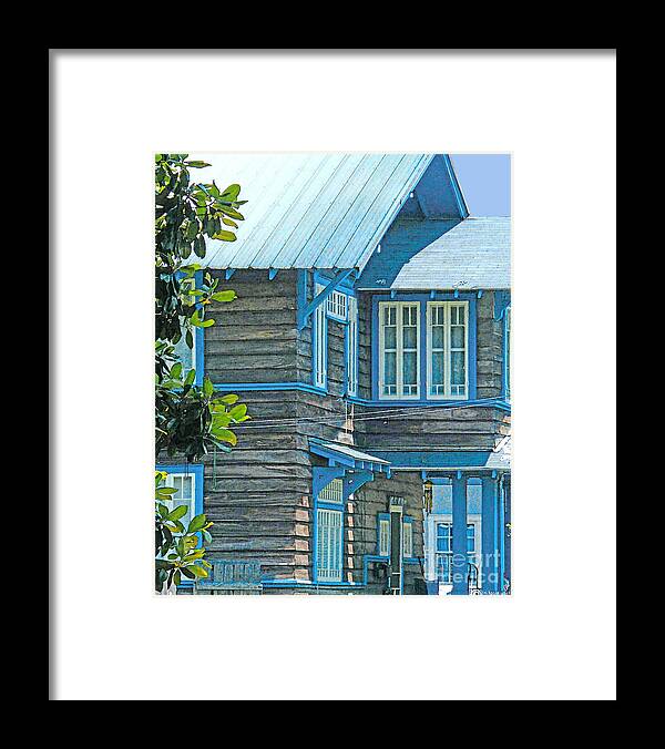 Baton Rouge Framed Print featuring the digital art Spanish Town Blues by Lizi Beard-Ward