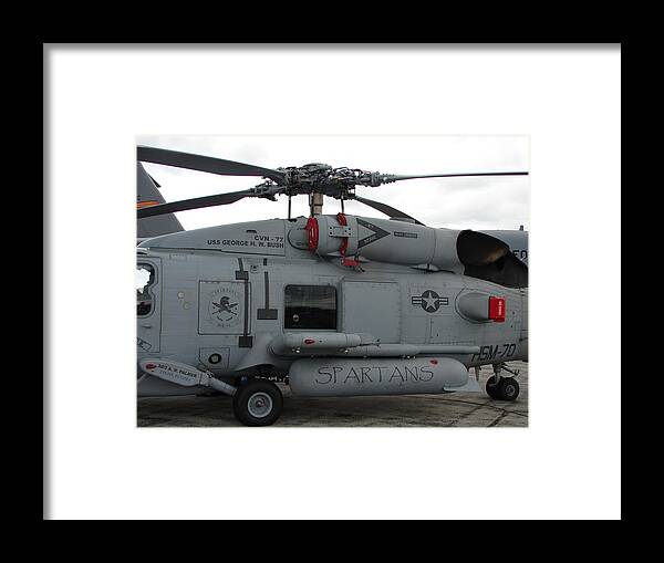 Helicoper Framed Print featuring the photograph Spartans by Randy J Heath