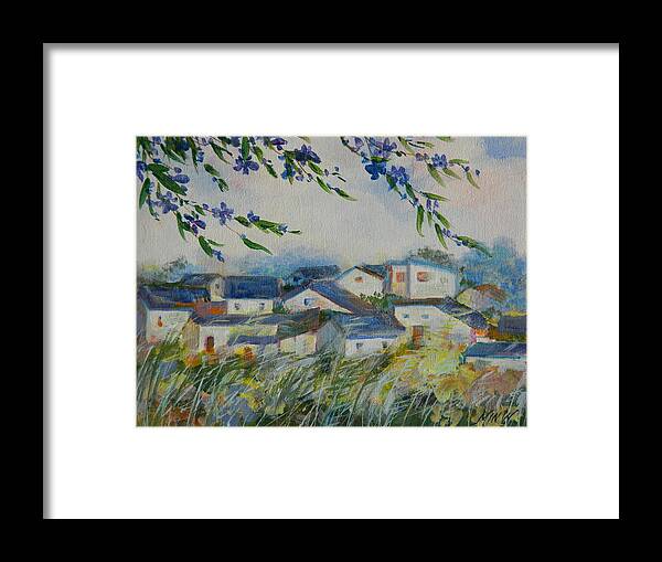 Spring Breeze Framed Print featuring the painting Sping Breeze by L R B