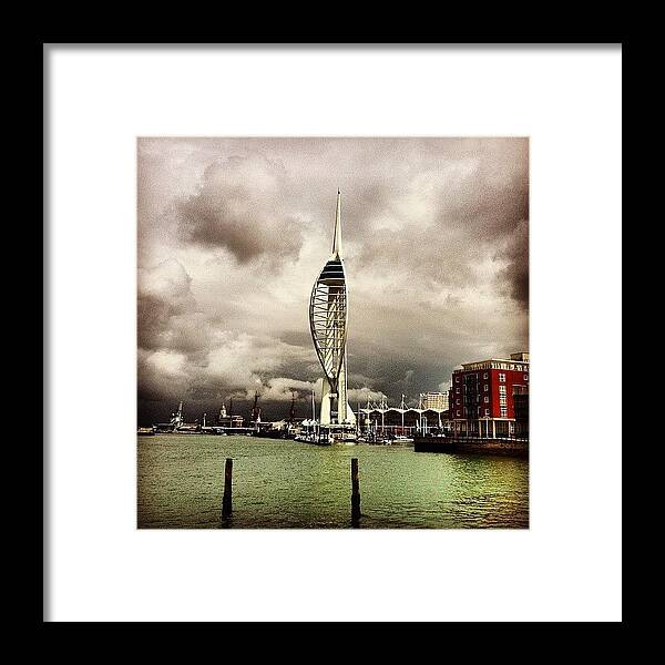 Portsmouth Framed Print featuring the photograph Spinnaker Tower by Jimmy Lindsay