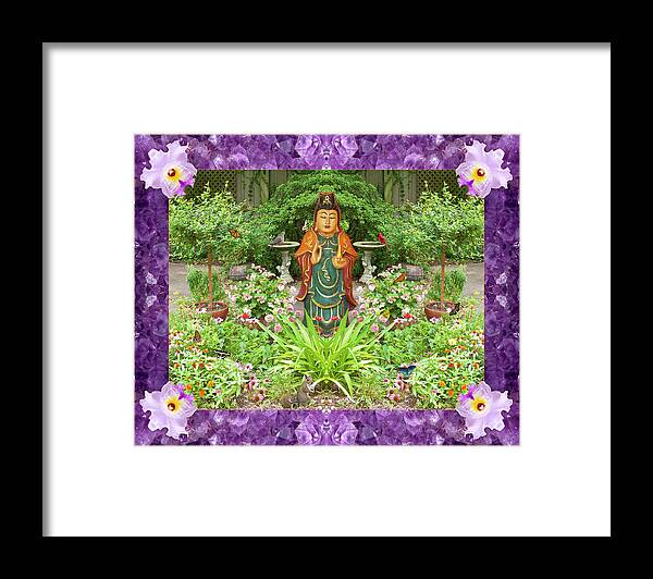 Mandalas Framed Print featuring the photograph Spirit of Compassion by Bell And Todd