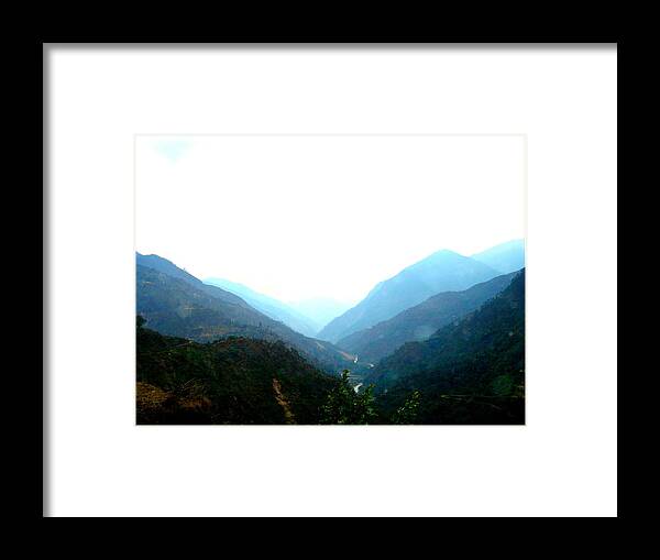 Splendors Of Himalayas--portraits Framed Print featuring the photograph Splendors Of Himalayas-2 by Anand Swaroop Manchiraju