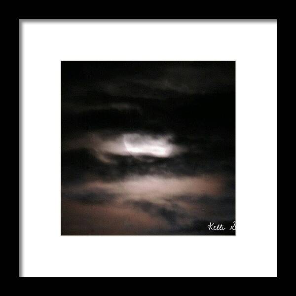 Spookymoon Framed Print featuring the photograph Spooky Moon by Kelli Stowe