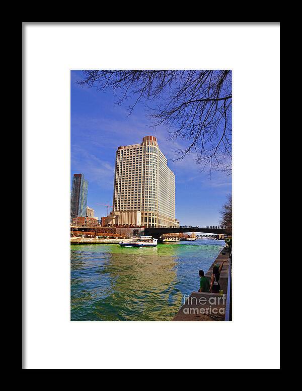 Chicago Framed Print featuring the photograph St Patrick's Day by Dejan Jovanovic