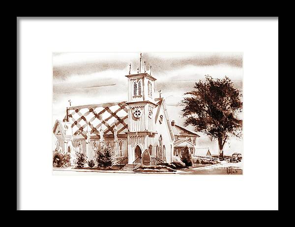 Church Framed Print featuring the painting St. Pauls Episcopal Church III by Kip DeVore
