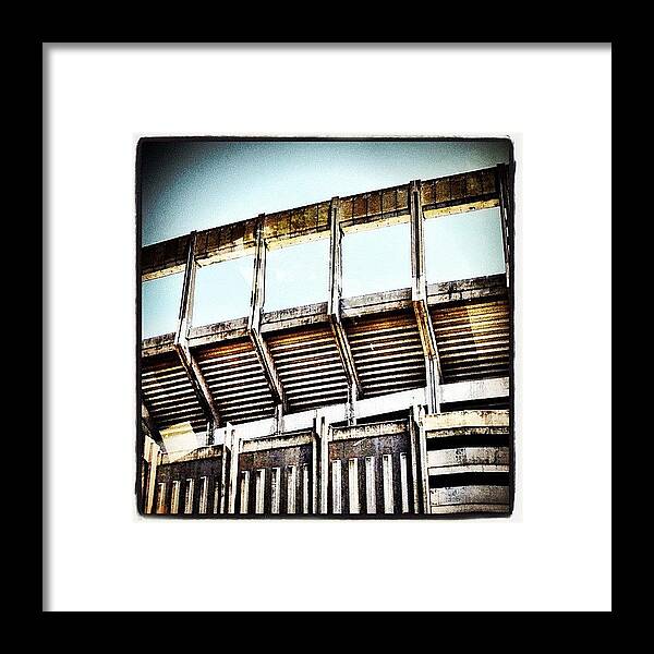 Mobilephotography Framed Print featuring the photograph Stadium by Natasha Marco
