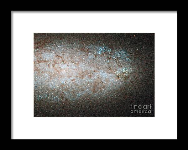Space Framed Print featuring the photograph Star-birth In Ngc 2976 Spiral Galaxy by NASA/Science Source