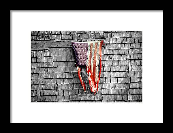 Flag Framed Print featuring the photograph State of The Union by Cathy Kovarik