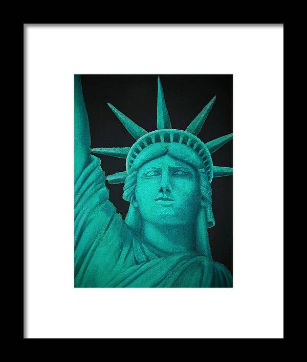 North America Framed Print featuring the photograph Statue of Liberty ... by Juergen Weiss