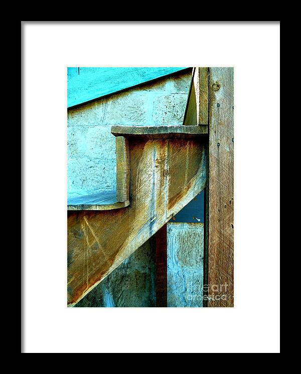 Portrait Framed Print featuring the photograph Stepping up to the blues by Newel Hunter
